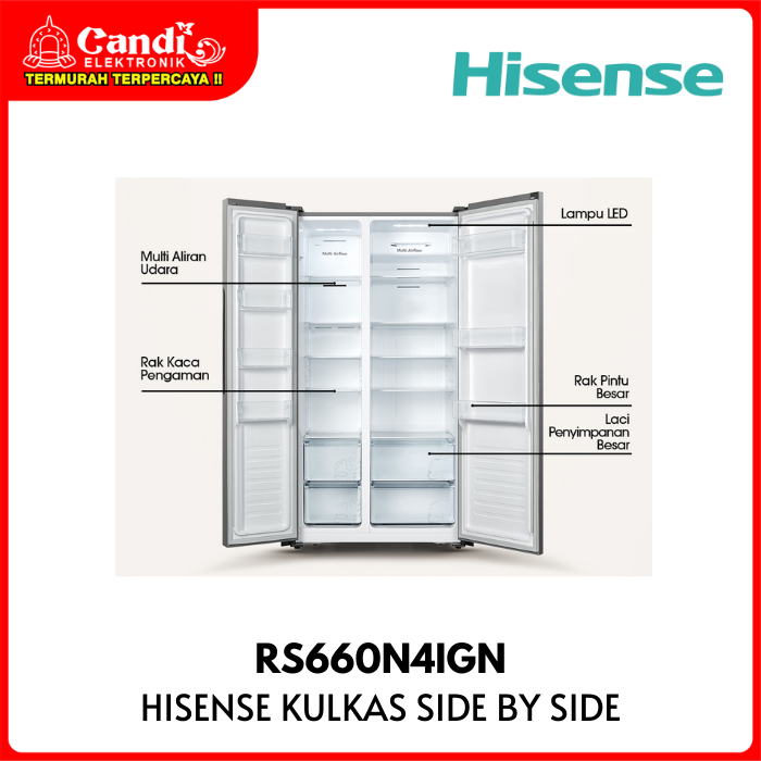 Hisense Refrigerator Side By Side  